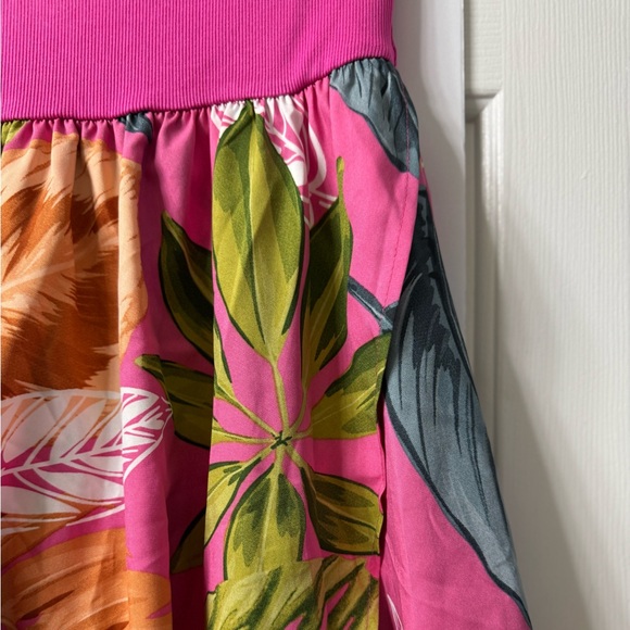 SHEIN Strapless Sundress, S, Fuchsia Top with Multicolored Full Skirt NEOT - Picture 3 of 16